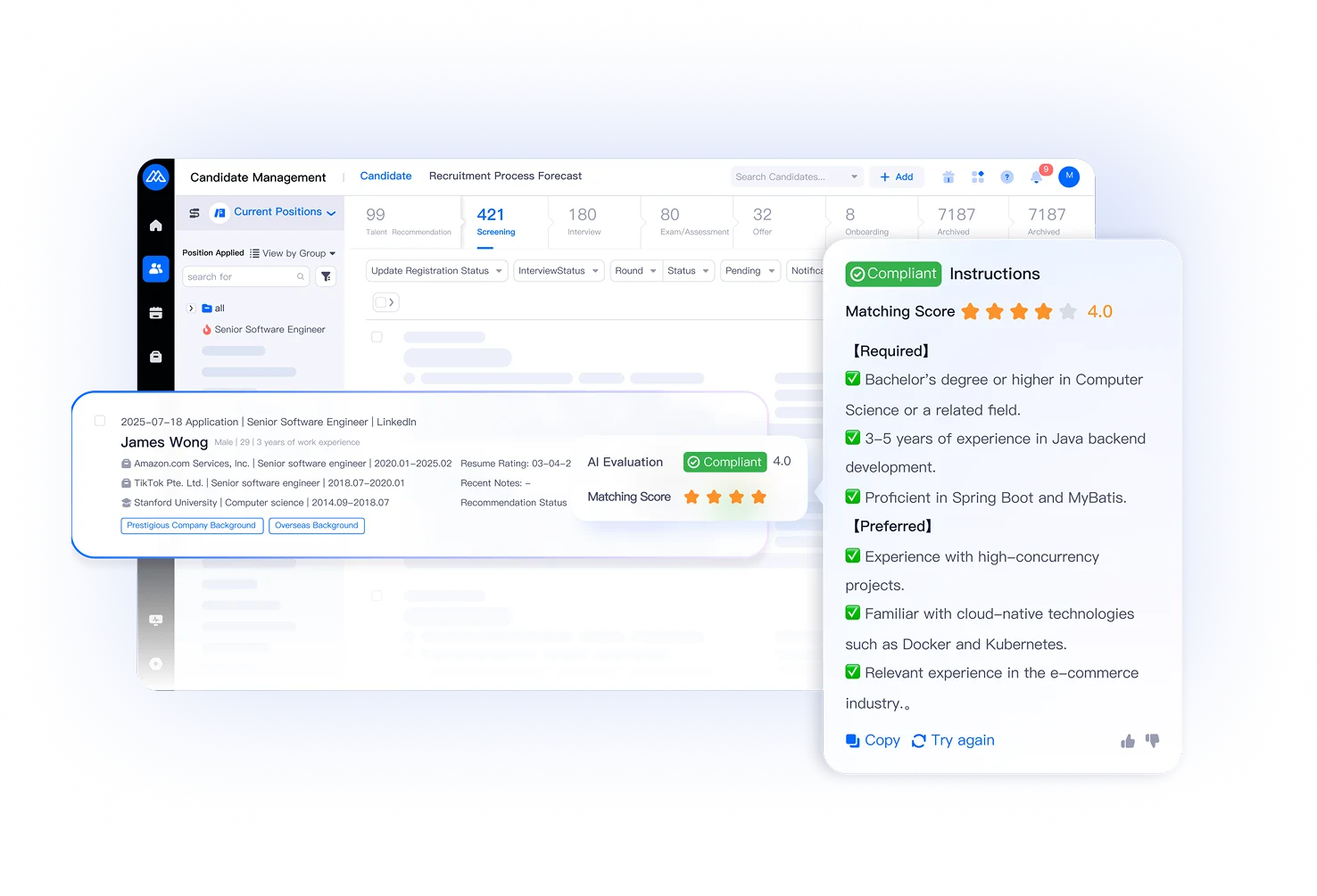 Moka AI Resume Screening